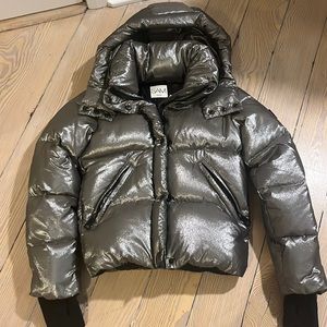 silver SAM coat, never worn.